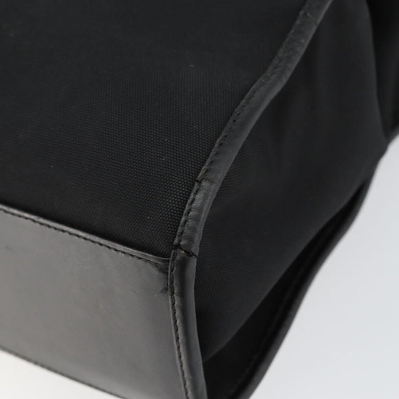 GUCCI Jackie Tote Bag Nylon Black Silver 002 1064 3444 Auth bs29574