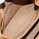 GUCCI Micro GG Supreme Mini Boston Bag PVC Beige Gold Auth bs29576-18