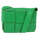 BOTTEGA VENETA MAXI INTRECCIATO candy Cassette Bag Leather Green Auth bs29580-1
