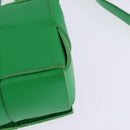 BOTTEGA VENETA MAXI INTRECCIATO candy Cassette Bag Leather Green Auth bs29580-16