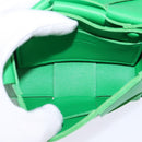 BOTTEGA VENETA MAXI INTRECCIATO candy Cassette Bag Leather Green Auth bs29580-11