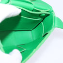 BOTTEGA VENETA MAXI INTRECCIATO candy Cassette Bag Leather Green Auth bs29580-18