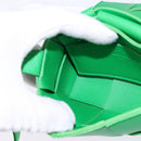 BOTTEGA VENETA MAXI INTRECCIATO candy Cassette Bag Leather Green Auth bs29580-19