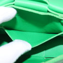 BOTTEGA VENETA MAXI INTRECCIATO candy Cassette Bag Leather Green Auth bs29580-12