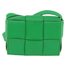 BOTTEGA VENETA MAXI INTRECCIATO candy Cassette Bag Leather Green Auth bs29580-13