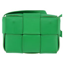 BOTTEGA VENETA MAXI INTRECCIATO candy Cassette Bag Leather Green Auth bs29580-2