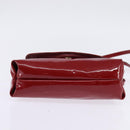 Chloe 2way Pouch Enamel Red Gold Auth bs29581-5