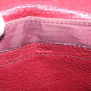 Chloe 2way Pouch Enamel Red Gold Auth bs29581-20