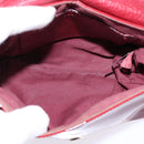 Chloe 2way Pouch Enamel Red Gold Auth bs29581-11