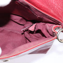 Chloe 2way Pouch Enamel Red Gold Auth bs29581-21