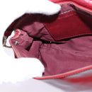 Chloe 2way Pouch Enamel Red Gold Auth bs29581-22