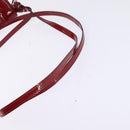 Chloe 2way Pouch Enamel Red Gold Auth bs29581-8