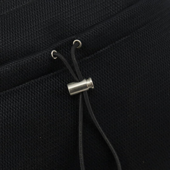 PRADA Sports Shoulder Bag Canvas Black Silver Auth bs29584