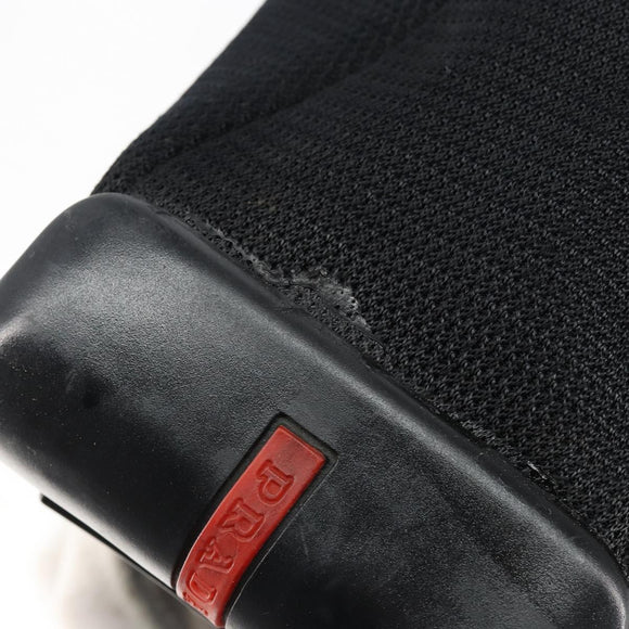 PRADA Sports Shoulder Bag Canvas Black Silver Auth bs29584