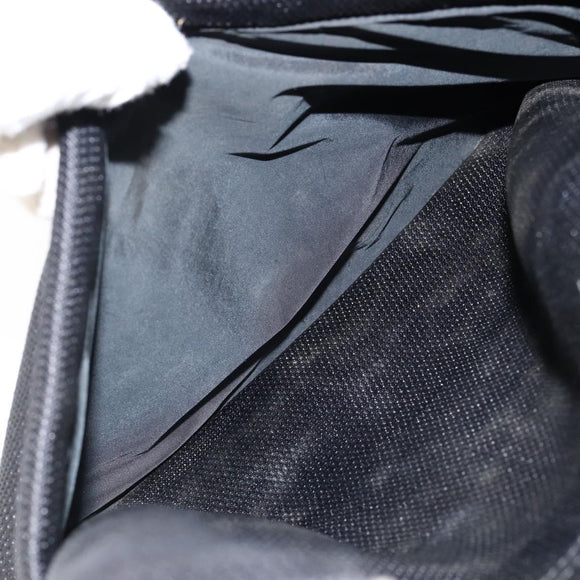 PRADA Sports Shoulder Bag Canvas Black Silver Auth bs29584