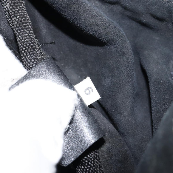 PRADA Sports Shoulder Bag Canvas Black Silver Auth bs29584