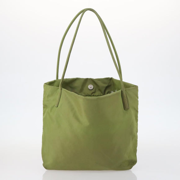 PRADA Hand Bag Nylon 4Set Beige Khaki Brown Auth bs29585