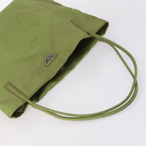 PRADA Hand Bag Nylon 4Set Beige Khaki Brown Auth bs29585