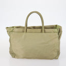 PRADA Hand Bag Nylon 4Set Beige Khaki Brown Auth bs29585-19