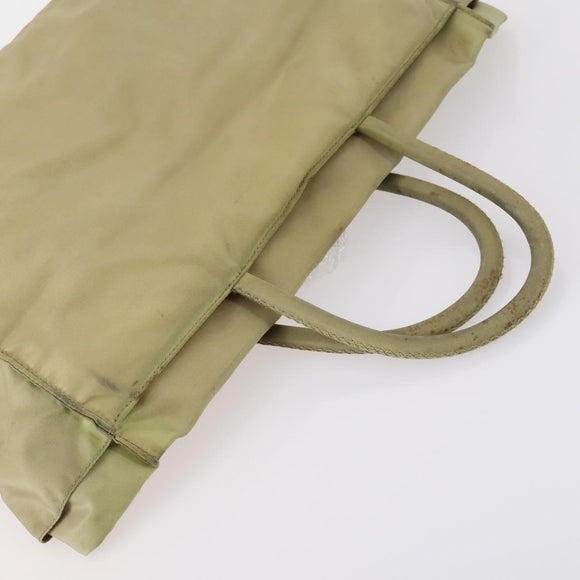 PRADA Hand Bag Nylon 4Set Beige Khaki Brown Auth bs29585