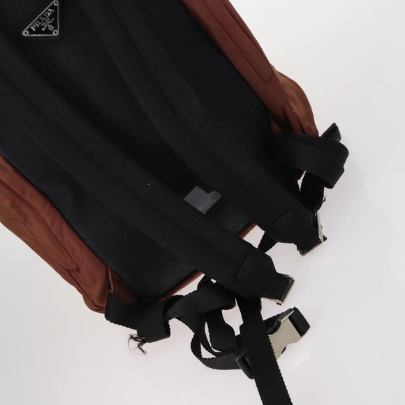 PRADA Hand Bag Nylon 4Set Beige Khaki Brown Auth bs29585