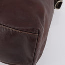 GUCCI Tote Bag Leather Brown Silver 189680 Auth bs29589-9