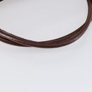 GUCCI Tote Bag Leather Brown Silver 189680 Auth bs29589-7