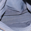 CHANEL Shoulder Bag Denim Blue Brown CC Auth bs29592-10