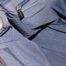 CHANEL Shoulder Bag Denim Blue Brown CC Auth bs29592-19