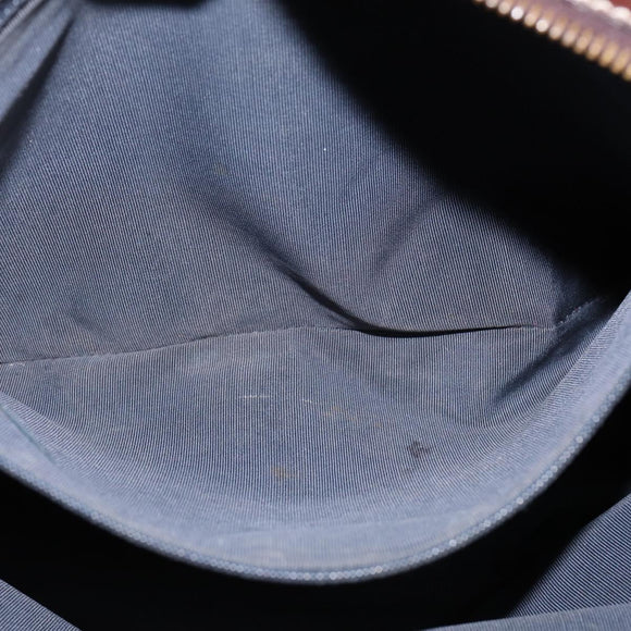 CHANEL Shoulder Bag Denim Blue Brown CC Auth bs29592