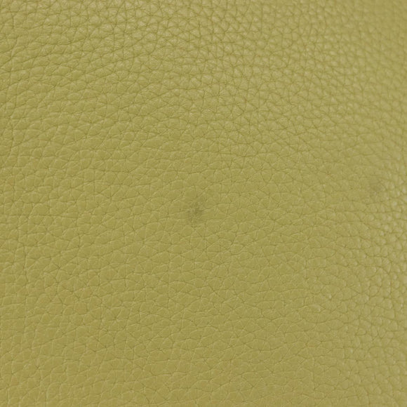 PRADA Hand Bag Leather Green Gold Auth bs29596