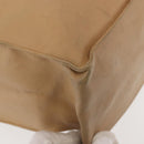 CHANEL COCO Mark Chain Tote Bag Lamb Skin Beige Gold CC Auth bs29597-15