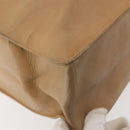 CHANEL COCO Mark Chain Tote Bag Lamb Skin Beige Gold CC Auth bs29597-17