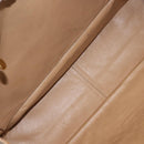 CHANEL COCO Mark Chain Tote Bag Lamb Skin Beige Gold CC Auth bs29597-10