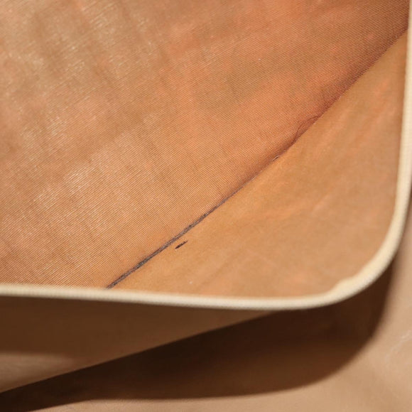 CHANEL COCO Mark Chain Tote Bag Lamb Skin Beige Gold CC Auth bs29597