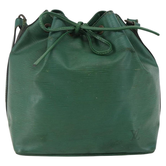 LOUIS VUITTON Epi Petit Noe Shoulder Bag Green M44104 LV Auth bs29603