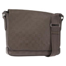 LOUIS VUITTON Damier Infini District PM Shoulder Bag Gray N41485 Auth bs29610-1