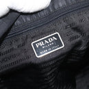 PRADA Tote Bag Nylon Black Silver Auth bs29615-19
