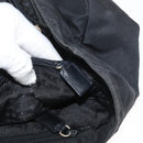 PRADA Tote Bag Nylon Black Silver Auth bs29615-27