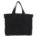 PRADA Tote Bag Nylon Black Silver Auth bs29615-2