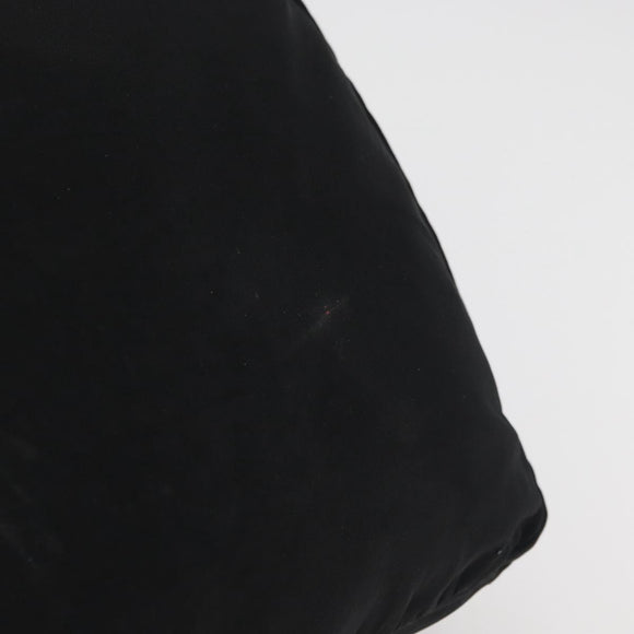 PRADA Tote Bag Nylon Black Silver Auth bs29615