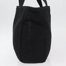 PRADA Tote Bag Nylon Black Silver Auth bs29615-4