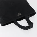 PRADA Tote Bag Nylon Black Silver Auth bs29615-7