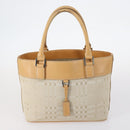 BURBERRY Nova Check Tote Bag Canvas 4Set Beige Auth bs29616-10