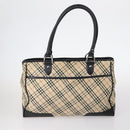 BURBERRY Nova Check Tote Bag Canvas 4Set Beige Auth bs29616-3