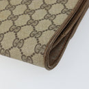 GUCCI GG Supreme Clutch Bag Beige Gold 89 02 050 Auth bs29617-10