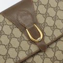 GUCCI GG Supreme Clutch Bag Beige Gold 89 02 050 Auth bs29617-12