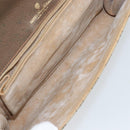 GUCCI GG Supreme Clutch Bag Beige Gold 89 02 050 Auth bs29617-15