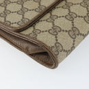 GUCCI GG Supreme Clutch Bag Beige Gold 89 02 050 Auth bs29617-9