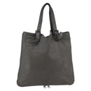 BOTTEGA VENETA INTRECCIATO Tote Bag Leather Gray Auth bs29618-1